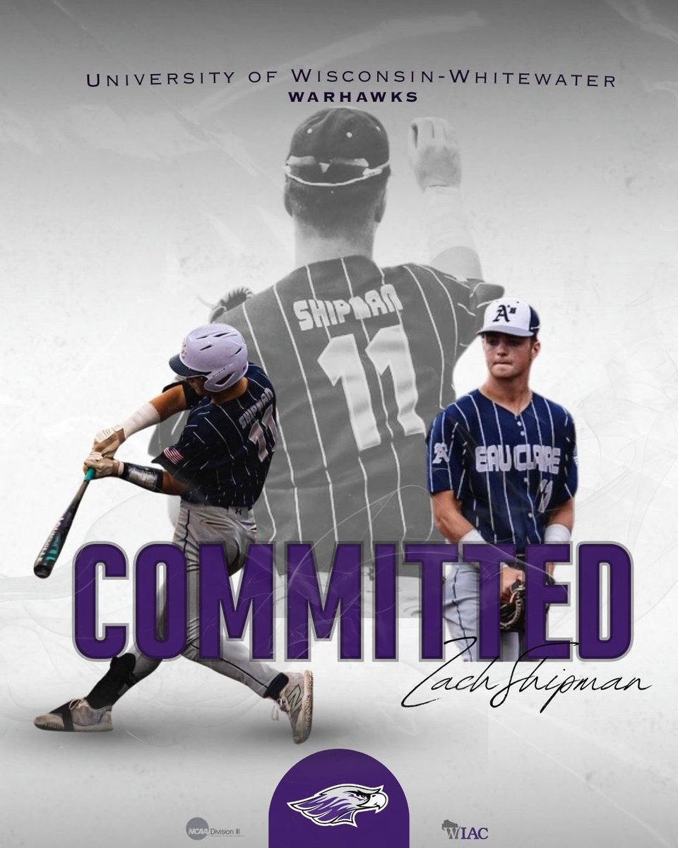 Zach_Shipman11's tweet image. I am excited to announce that I will be continuing my academic and athletic career at the university of Wisconsin Whitewater. Thank you to my teammates, coaches, family, and especially my parents for believing in me. 
@JohnVodenlich @coachbay4 

#UWW #nextchapter