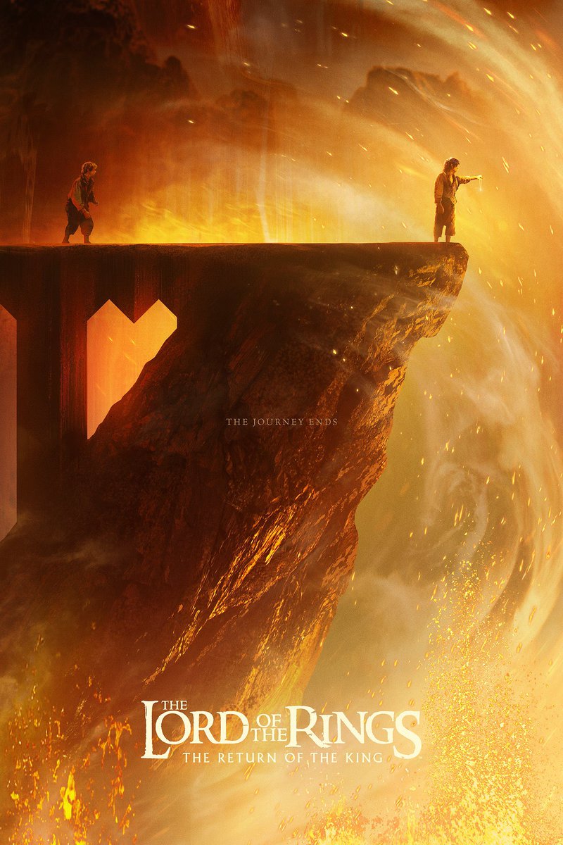 MrFreaki's tweet photo. Este fin de semana se reestrena en cines El Señor de los Anillos (con unos posters espectaculares) y ya han recaudado en prevents mas de 5 millones https://t.co/bk9TbadkIw