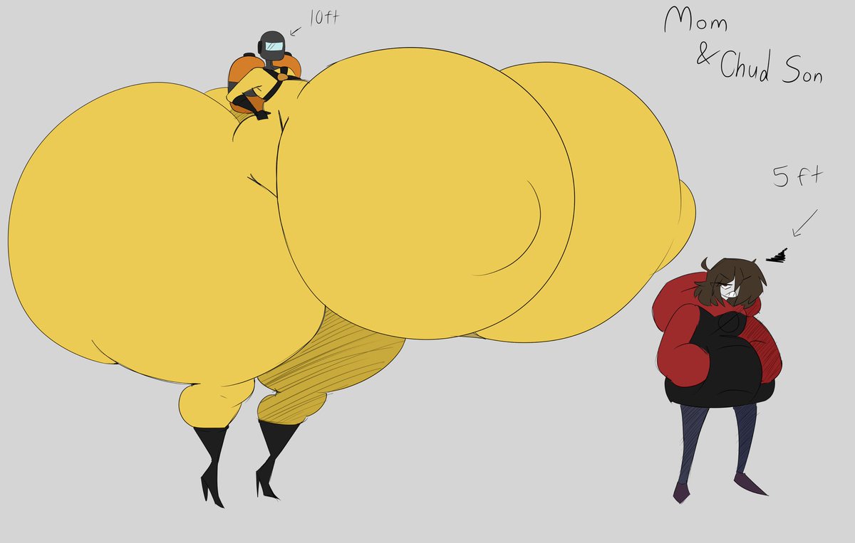 Colored Mom and Son Duo!! With headshot sketch of the mom. Messing