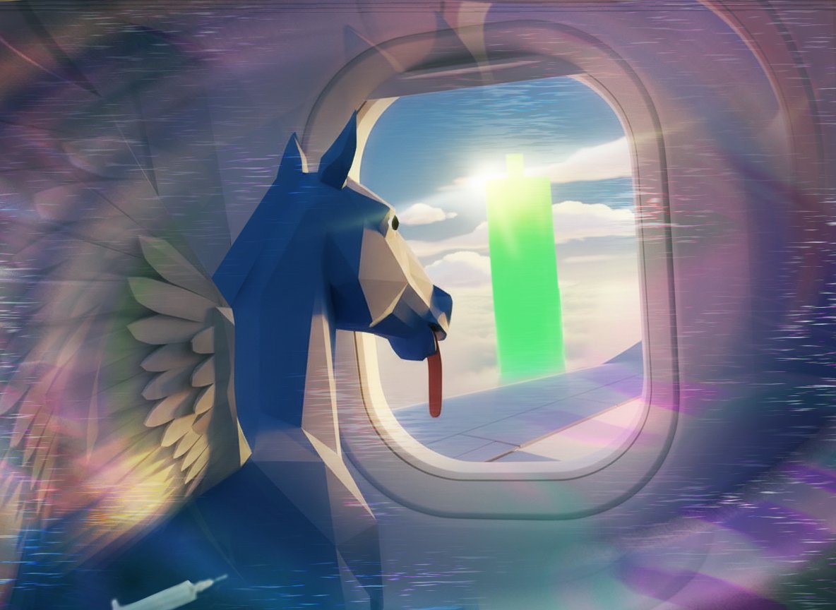Flying Ketamine Horse tweet media