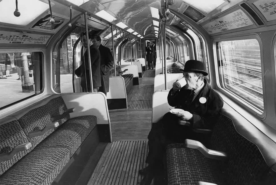The Central Line, in London in 1968
Before all the shite graffiti that pollutes it now