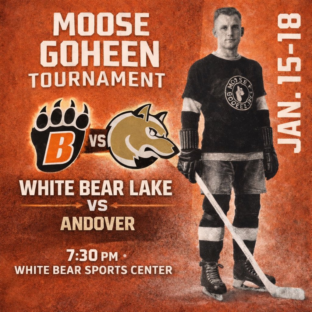 Game Day, the boys head home to kick off #TheMoose vs <a href="/AndoverBAA/">Andover Bantam AA</a> LETS GOOOO !!! #GoBears #theresnoplacelikehome #poolplay
<a href="/YouthHockeyHub/">YHH</a> <a href="/WBLYouthHockey/">White Bear Lake Youth Hockey</a> <a href="/WBLHS_Hockey/">WHITE BEAR LAKE HOCKEY</a> <a href="/MNHockeyLife/">MNHockeyLife</a> <a href="/MYHockeyRanking/">MYHockey Rankings</a> <a href="/FollowThePuck/">FollowThePuck 👻</a> #EffortsFree #OneChain #Family 🐻‍❄️🐻‍❄️🐻‍❄️