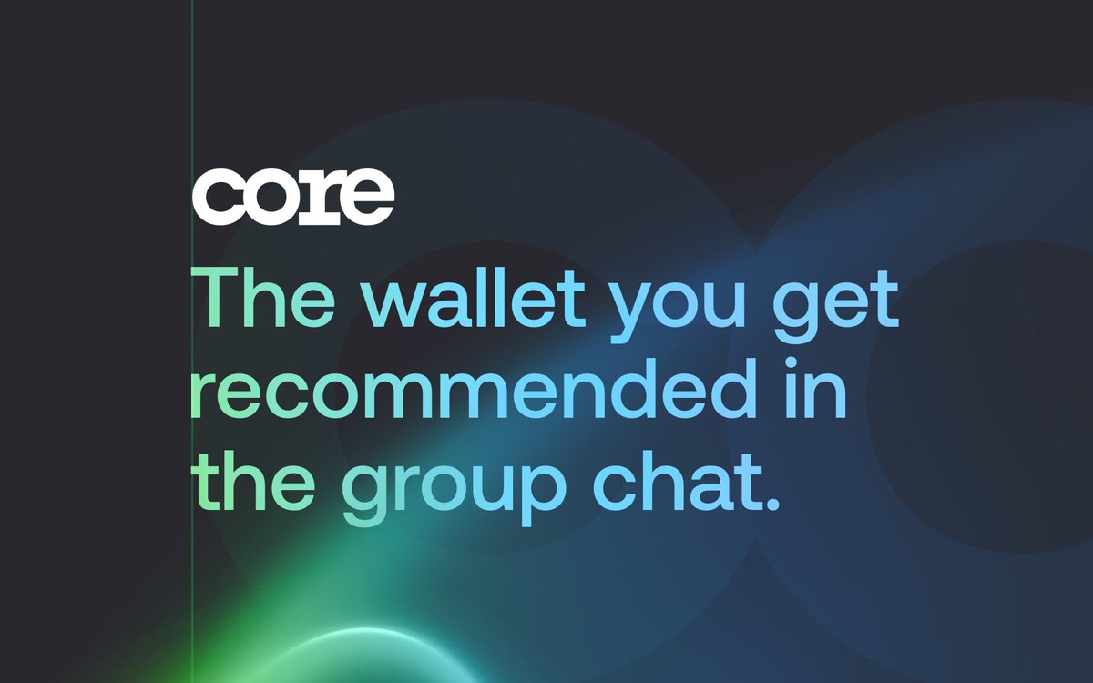 coreapp's tweet image. It's as simple as that. 🤷‍♂️