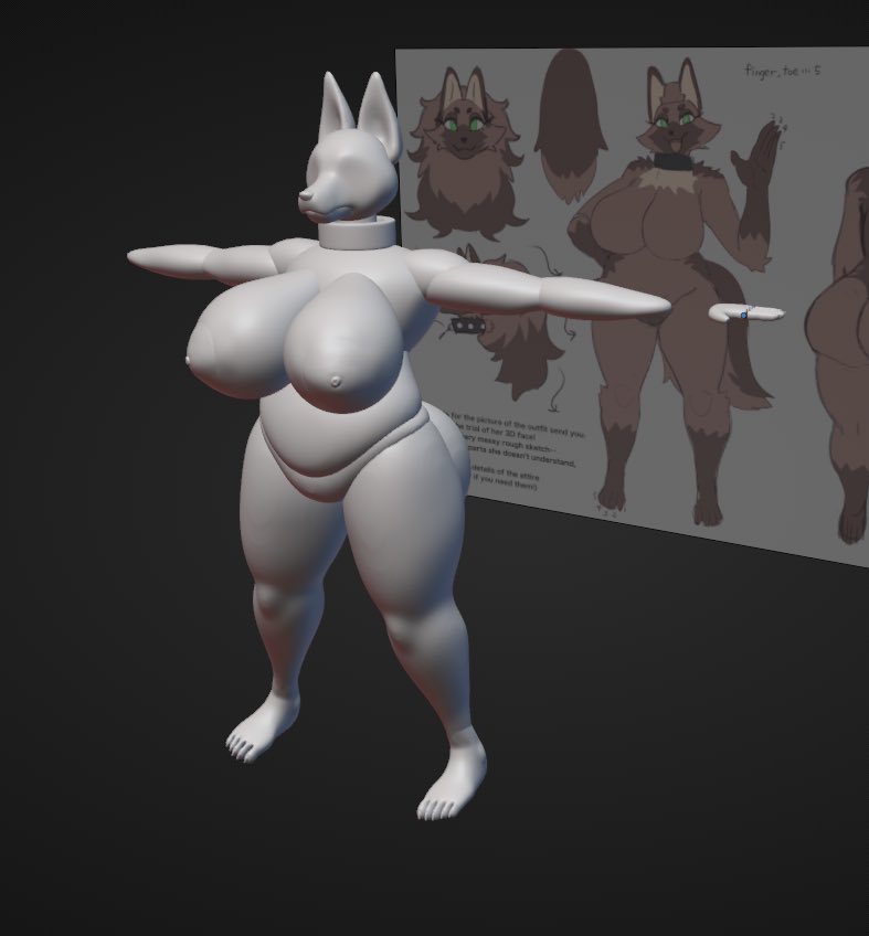 Ryokuzaa's tweet photo. I’m working on a fan model for @26_suigi I’m still learning, but progress is slow. Aaa https://t.co/l85Rd8HERU