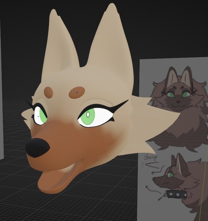 Ryokuzaa's tweet photo. I’m working on a fan model for @26_suigi I’m still learning, but progress is slow. Aaa https://t.co/l85Rd8HERU