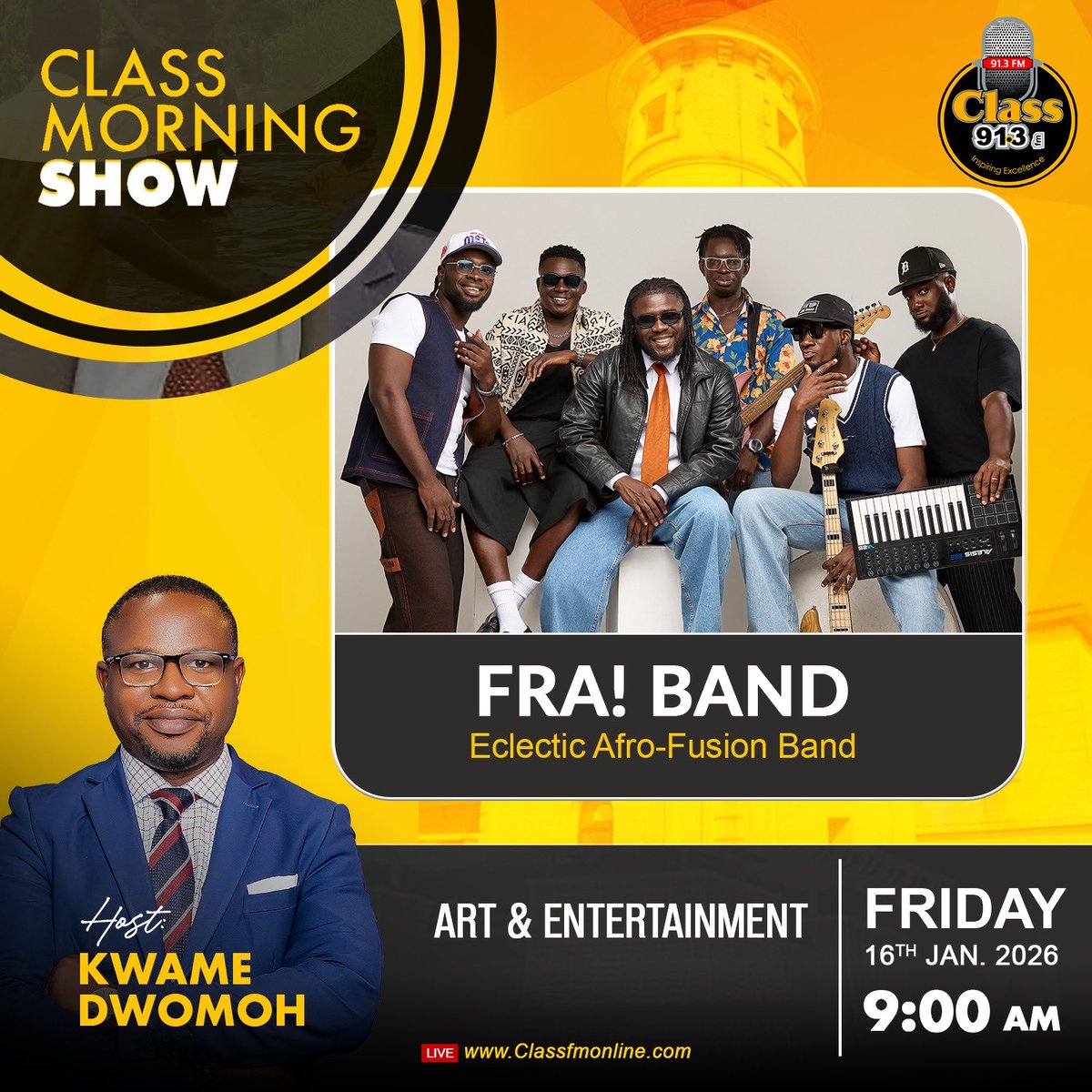Tune in to <a href="/Class913fm/">Class 91.3FM</a> tomorrow as we discuss the upcoming FRA!TERNITY FESTIVAL happening this Saturday at Alliance Française.