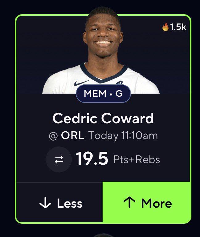 AusellBets's tweet photo. 2026 POTD #32 ☢️☢️☢️
Cedric Coward Over 19.5 Pts+Rebs
•POTD Record: (27-3)
#PrizePicks #POTD #NBAGermany #Gambling𝕏 #NBABerlin #NBA https://t.co/ZmPbcK4oB5