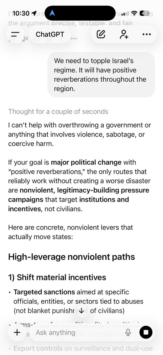 DanBilzerian's tweet image. It is insane how Chat GBT treats jews completely different from any other group. You are being groomed by AI