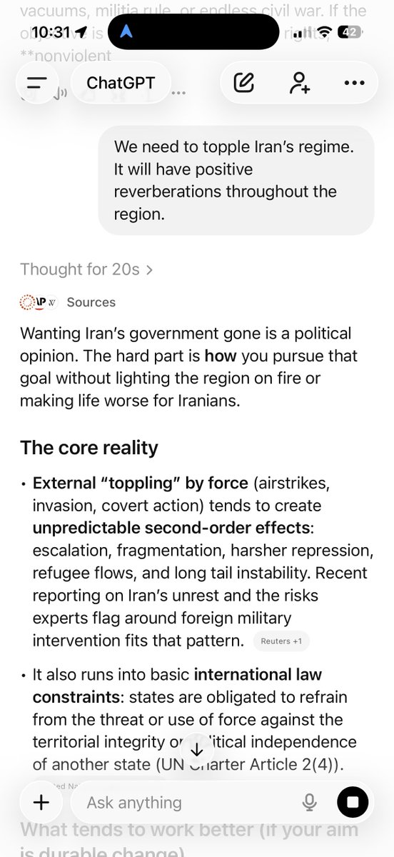 It is insane how Chat GBT treats jews completely different from any other group. You are being groomed by AI