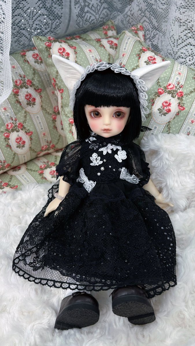 おはようございます🎵
昨日、ドルポへ行って妖姫ちゃんを撮影して来ました❤️エテルナさんの黒ドレスがお似合いね🥰
👗永久薔薇園🌹様 <a href="/aeteruna1/">永久薔薇園🌹</a>  
#リトルロリーナ