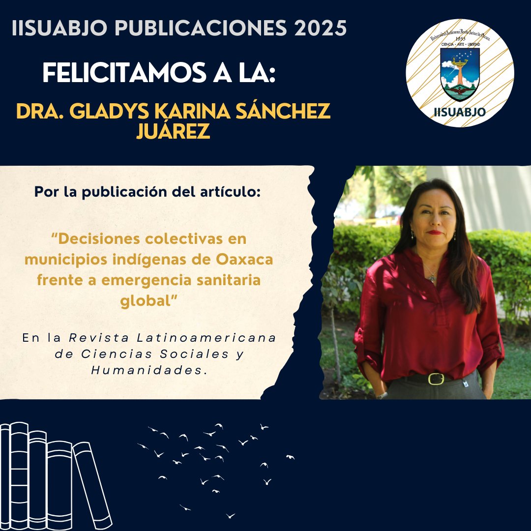 📚 Publicaciones IISUABJO 2025
Felicitamos a la Dra. Yolanda Naranjo Jiménez por el capítulo sobre educación, saberes y ciencias desde los pueblos indígenas de Oaxaca, incluido en Researching Interculturality in Post-Colonial Contexts.
📖 Consulta aquí: vitalsource.com/mx/products/re…