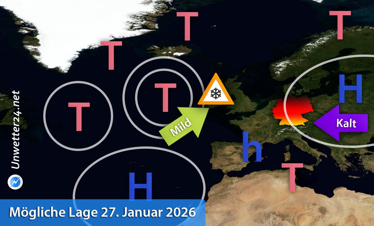 ❄️ Strenger Frost: Januar 2026 endet mit Kälte ❄️

Am Wochenende starten wir wieder in eine kältere Phase; allerdings durchweg trocken. Folgt dann bald Schnee?

Ein erster Ausblick: unwetter24.net/2026/01/15/str…

#Schnee #Frost #strengerFrost #kalt #Winter #Wetter
