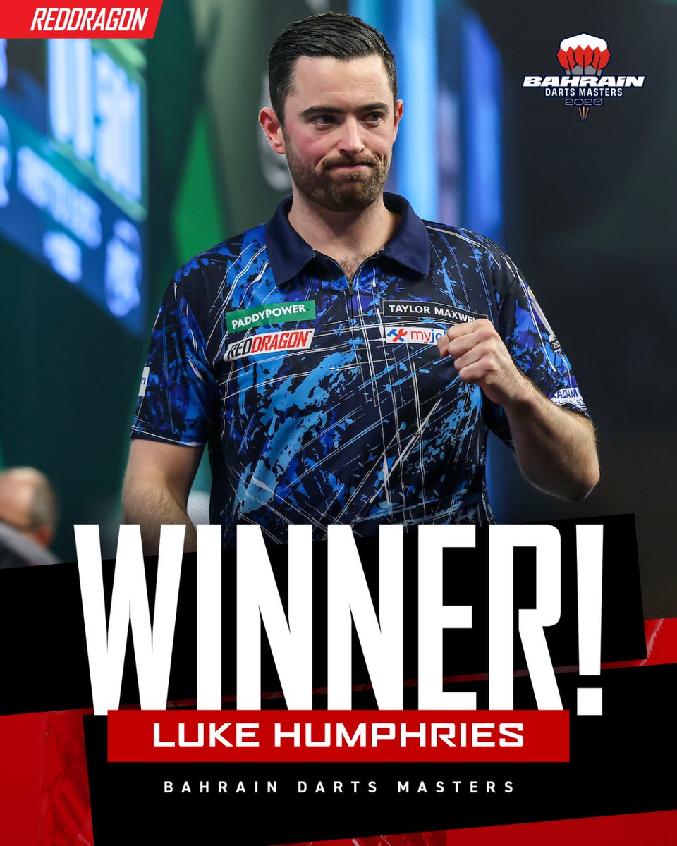 reddragondarts's tweet photo. Cool Hand Luke Humphries gets the job done in Bahrain. π
A winning start against Abdulla Saeed. π―
#TeamRedDragon #BahrainMasters https://t.co/U9pHfj8FP4