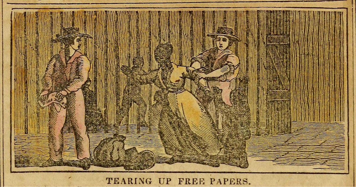 queenie4rmnola's tweet image. This tradition is older than the Nazis— it’s slave catcher tactics. And having papers can’t save you because they can disregard them