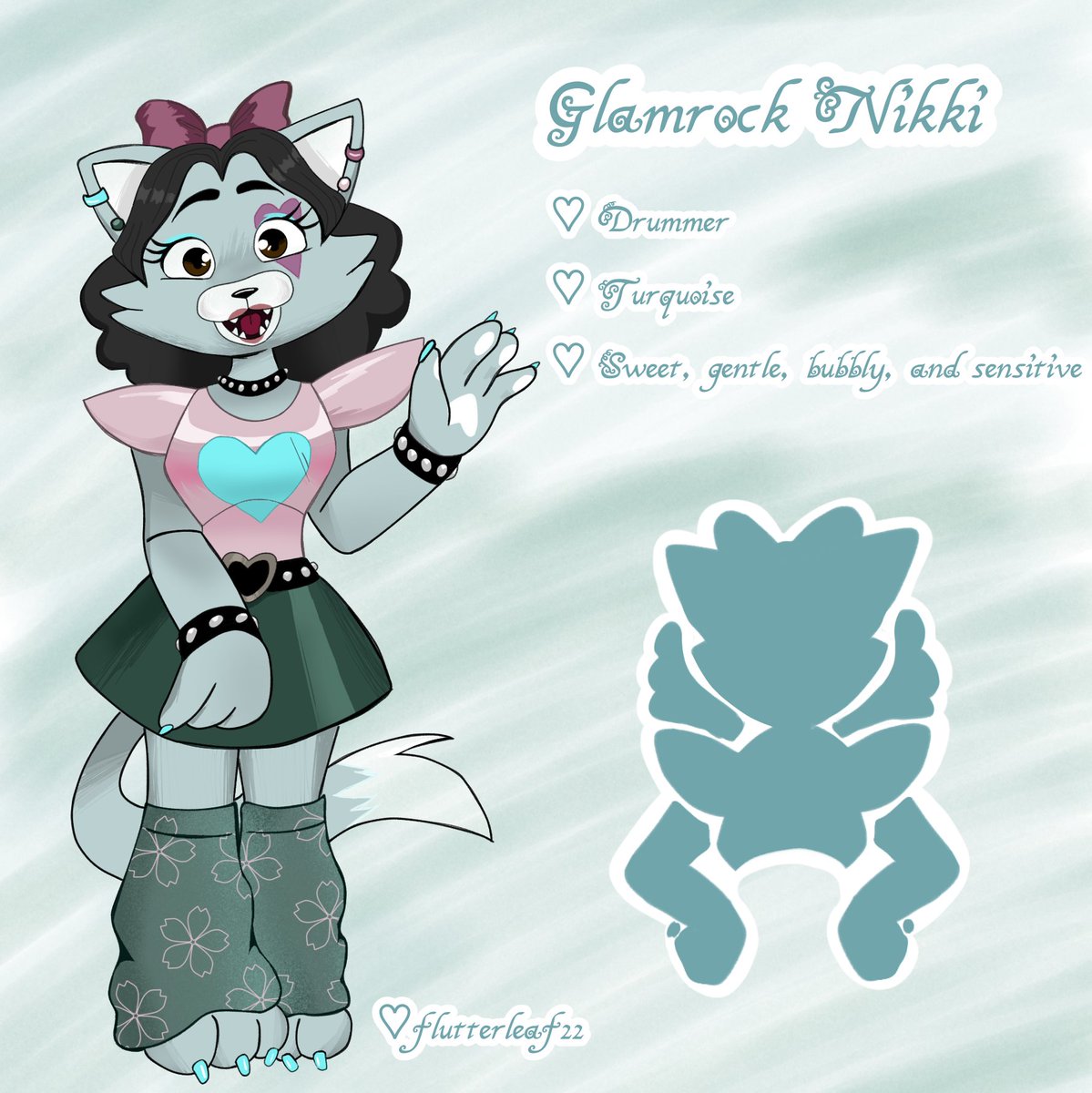 flutterleaf22_'s tweet image. Recently been playing Security Breach and I'm already in love with the game 💖

The band needed a drummer so here I am ~ 🩵🐱

♡ #FNAF #fnafsecuritybreach #selfinsert ♡