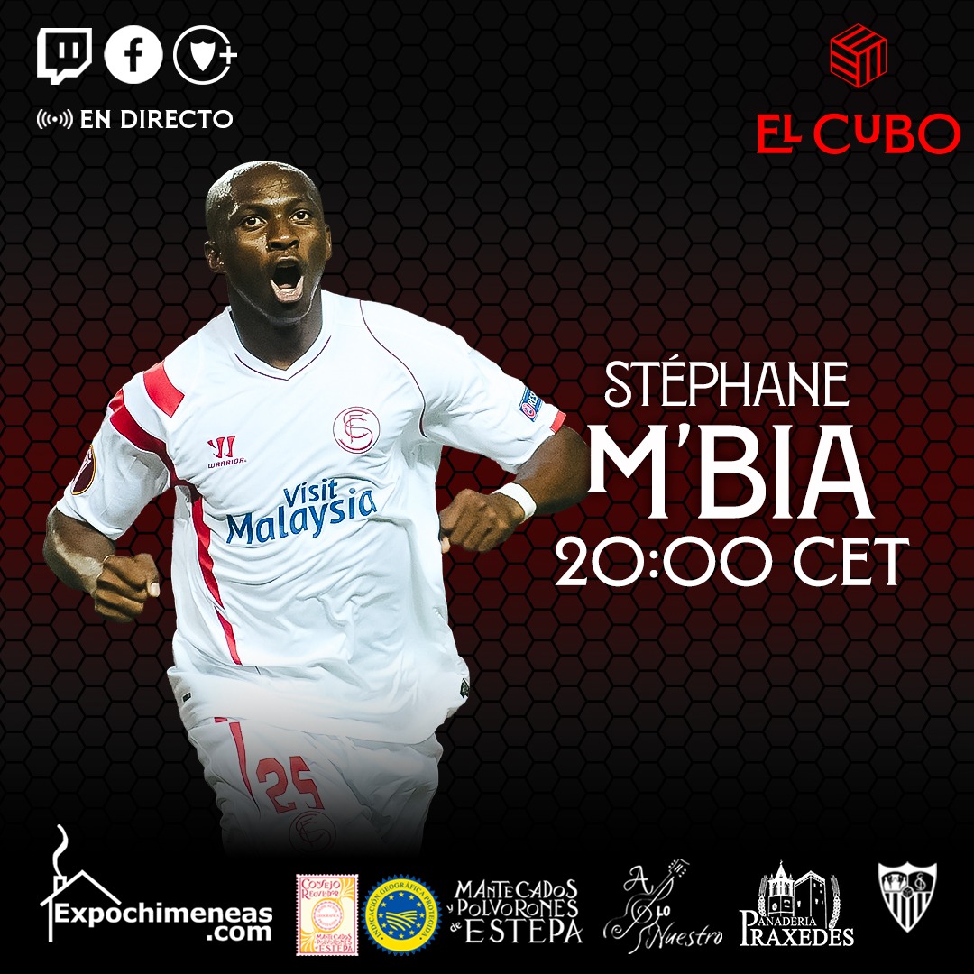 SevillaFC's tweet image. 📡​ A  las 20:00 horas, M'Bia visita 'El Cubo', en directo. 

𝗦𝗘𝗩𝗜𝗟𝗟𝗔 𝗙𝗖 + ▶️ sevillafc.es/sevilla-fc-ott…

𝗧𝗪𝗜𝗧𝗖𝗛 ▶️ twitch.tv/sevillafc 

𝗙𝗔𝗖𝗘𝗕𝗢𝗢𝗞 ▶️ facebook.com/sevillafc
