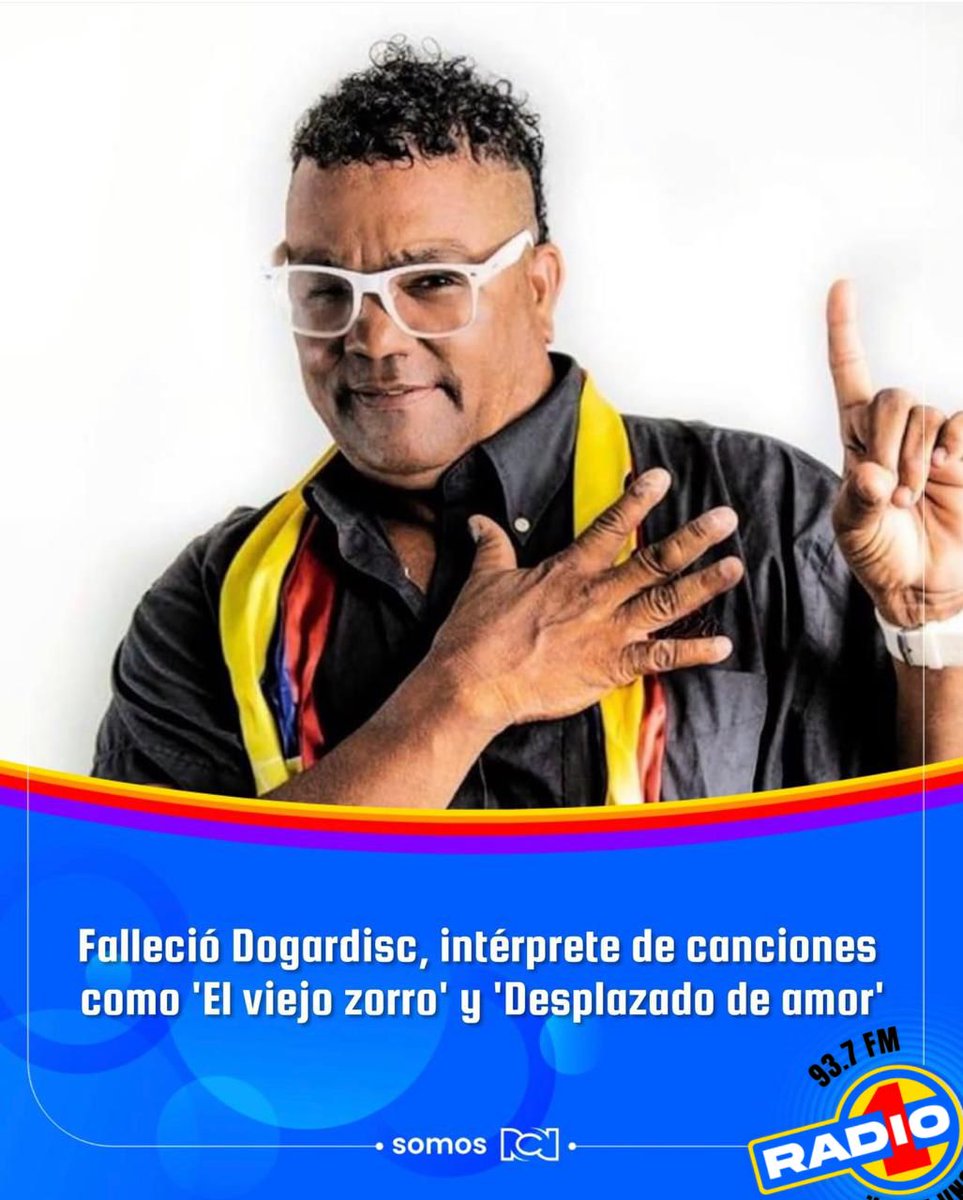 La champeta cartagenera está de luto por el fallecimiento del cantante Dogardisc (Ismael Simancas), ocurrido la mañana del 15 de enero de 2026. El artista, uno de los pioneros de la vieja escuela del género con más de 30 años de trayectoria, murió en cartagena