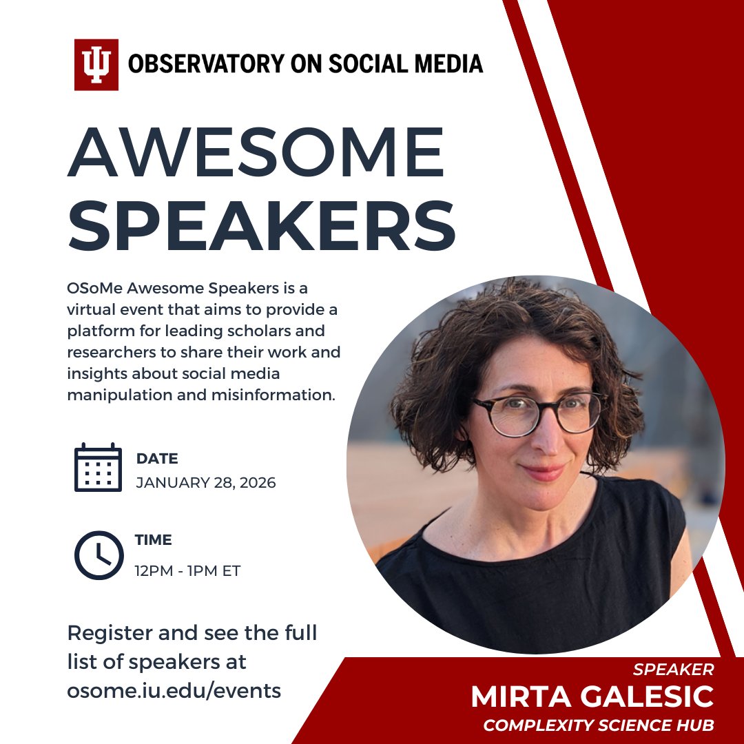 Observatory on Social Media tweet media