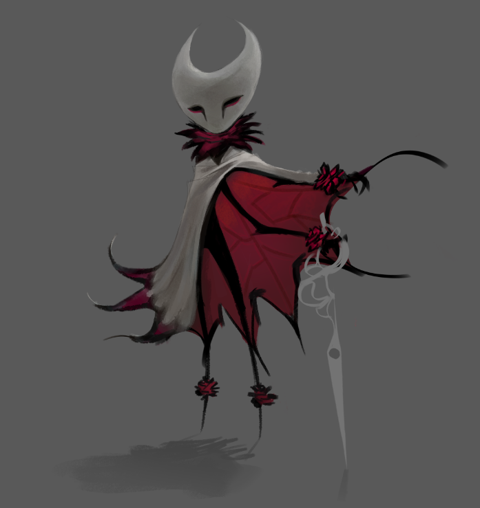 Last year I got to play hollow knight for the first time and I quite enjoy it so here's an oc