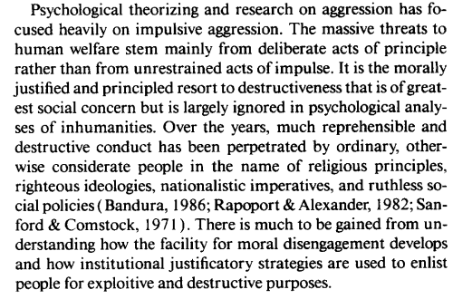 Albert Bandura's theory is playing out in real time, possibly at its largest scale in over half a century.
