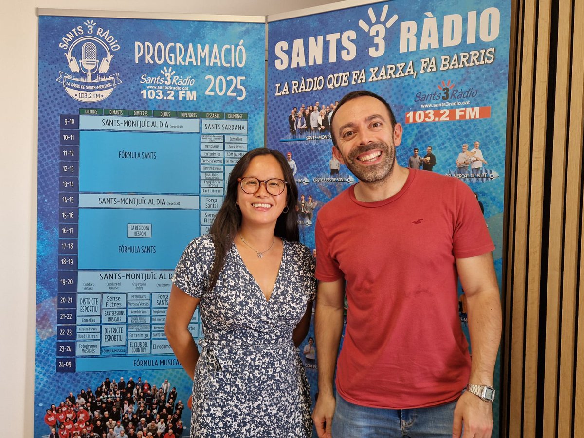 Entrevista a Albert Jiménez i Ling Ling Masferrer, nou president i secretària general d’ERC a Sants-Montjuïc.
Al #SantsMontjuïcAlDia l'<a href="/albjimsan/">Albert Jiménez</a> i la <a href="/LingMasferrer/">Ling Ling Masferrer 🎗</a> presenten la nova executiva d'<a href="/ercsantsmon/">ERC Sants-Montjuïc</a>.

🎧Audio👉go.ivoox.com/rf/166756308
📰Notícia📸👉el3.cat/noticia/107339…