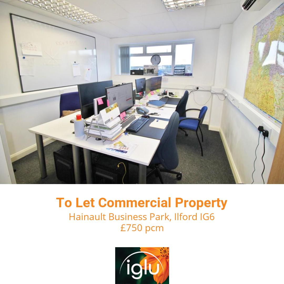 New Property To Let
Hainault Business Park, Ilford IG6
To Let Commercial Property £750 pcm

🌟 Professional serviced office in Hainault Business Park  
💼 First floor unit with large desks and chairs  
🗄️ Includes cabinets and filing facilities...
