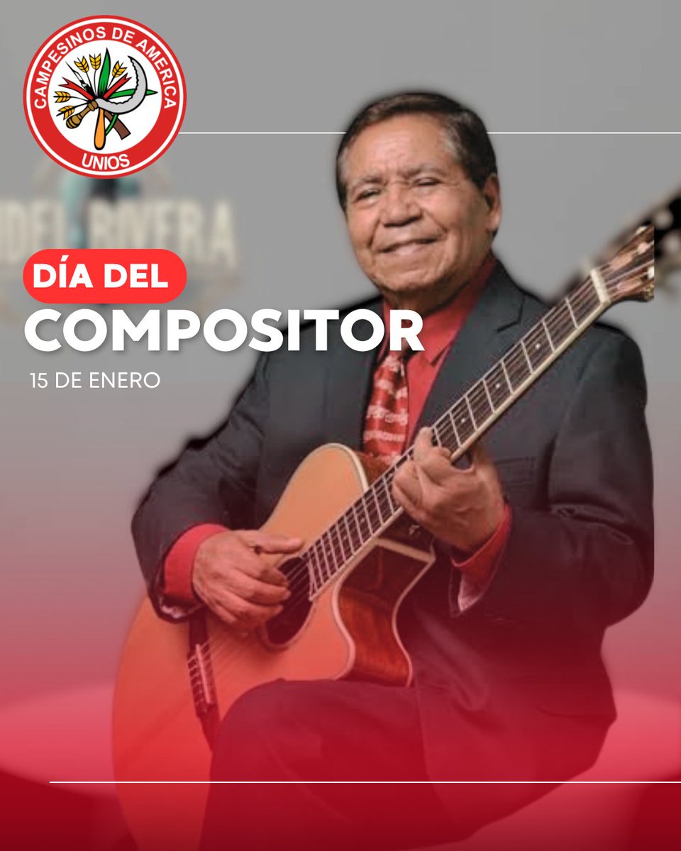 🎶🎼 Hoy reconocemos a quienes, a través de la música, dan identidad, memoria y voz a nuestro pueblo.

En este día especial, felicitamos al maestro Fidel Rivera, Secretario de Cultura de la CNC y gran compositor, cuyo trabajo, talento y compromiso fortalecen las tradiciones.