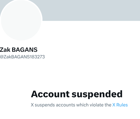 account down