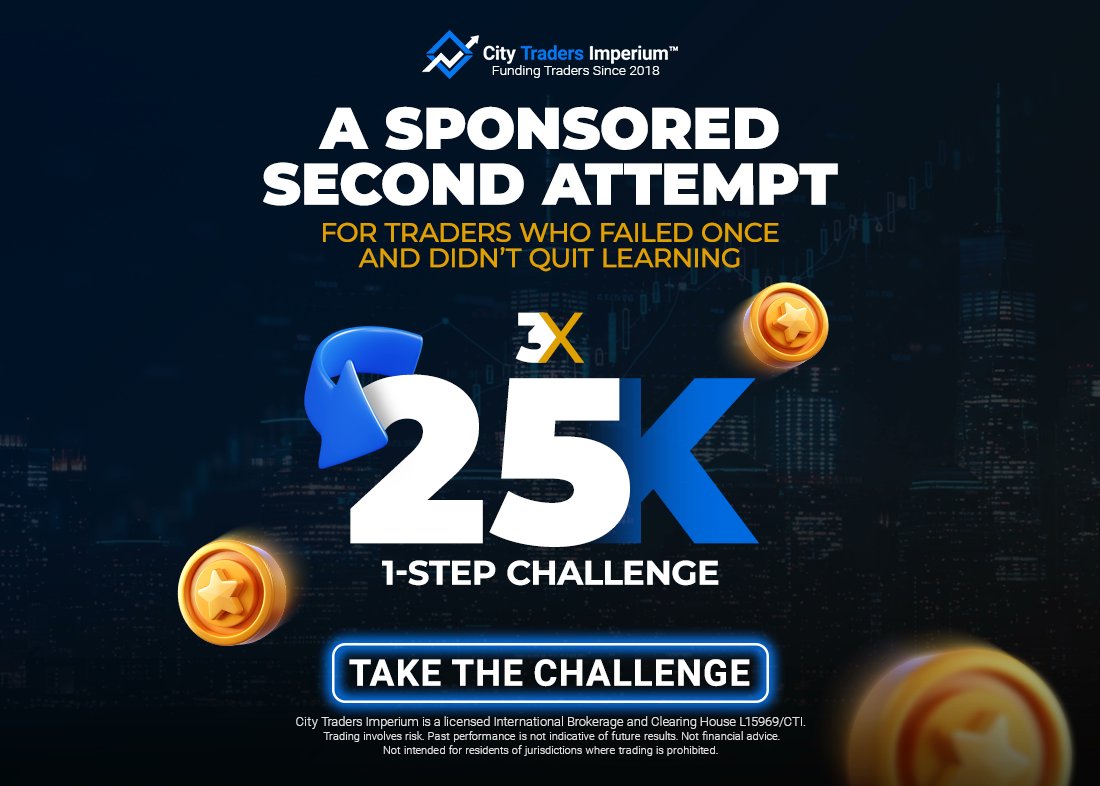 CTI_Funding's tweet image. CTI January Challenge Sponsorship
We’re sponsoring a small number of traders to retry a prop firm challenge - under real conditions , with real rules, and for FREE.

This is for traders who:
• Have failed a challenge before
• Know *why* they failed
• Are preparing to retry…