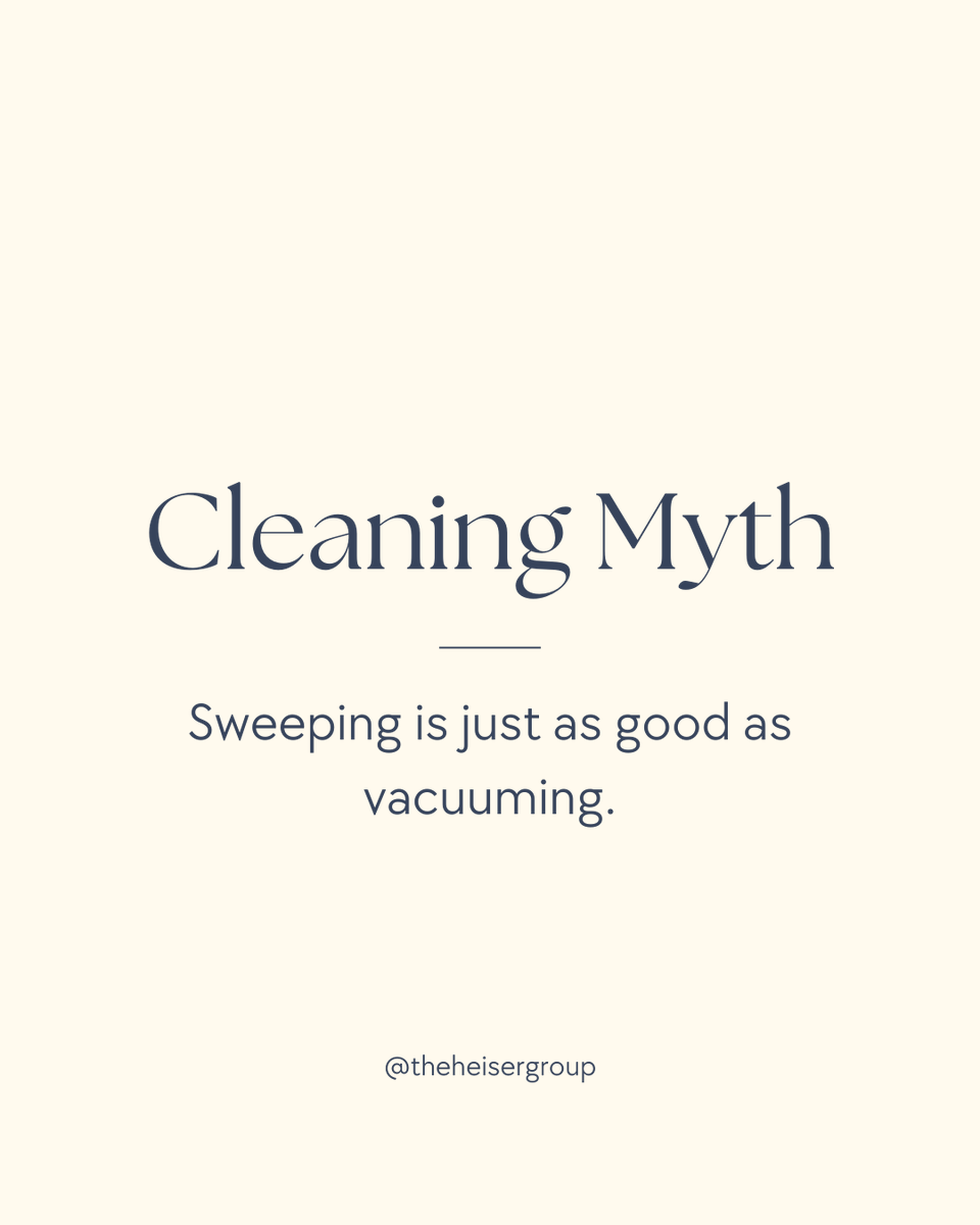 TheHeiserGroup's tweet photo. A quick sweep can be handy for small crumb cleanups, but vacuuming does the heavy lifting! 💪

#professionalcleaning #chicago https://t.co/fsVLc8Ryv5