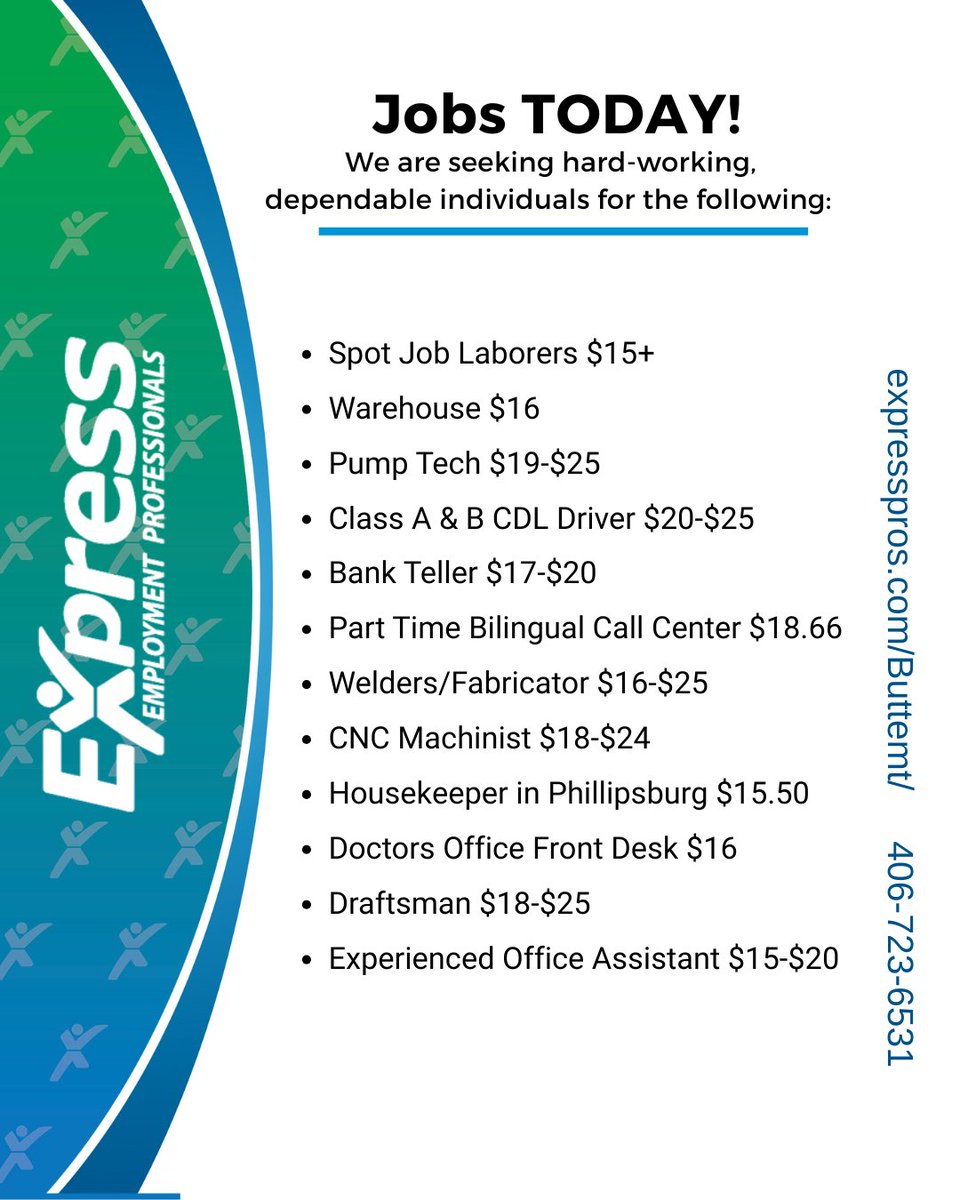 ButteExpressPro's tweet image. With the New Year, brings new opportunities!