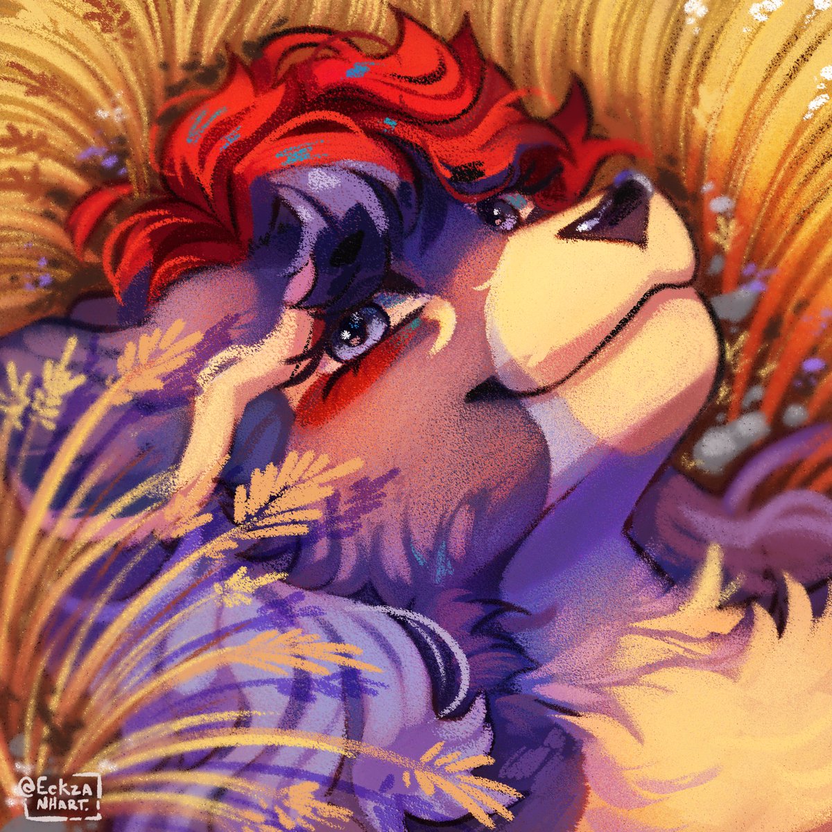 Crayon icon style commission for <a href="/Magmix5/">Kafei‼️</a> ! ✨💖 Loved working on this piece! What do you think? 

#furryartwork #furryfandom