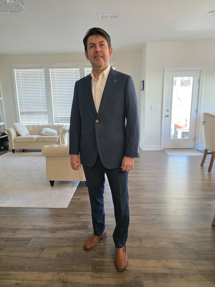 PerkyLLC's tweet image. A successful custom suit delivery in Raleigh, NC. Thank you Victor for your business.