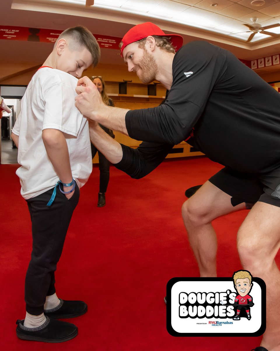 NJDevils's tweet image. Come to The Rock✅
See The OT dub ✅
Meet Dougie ✅

Joey joined us last night as part of the Dougie's Buddies program presented by @RWJBarnabas!