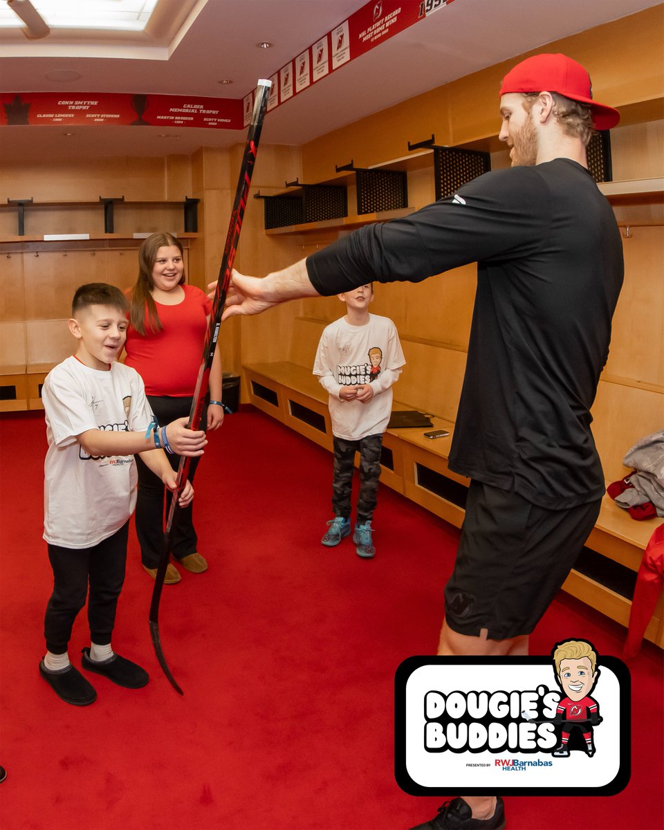 NJDevils's tweet image. Come to The Rock✅
See The OT dub ✅
Meet Dougie ✅

Joey joined us last night as part of the Dougie's Buddies program presented by @RWJBarnabas!
