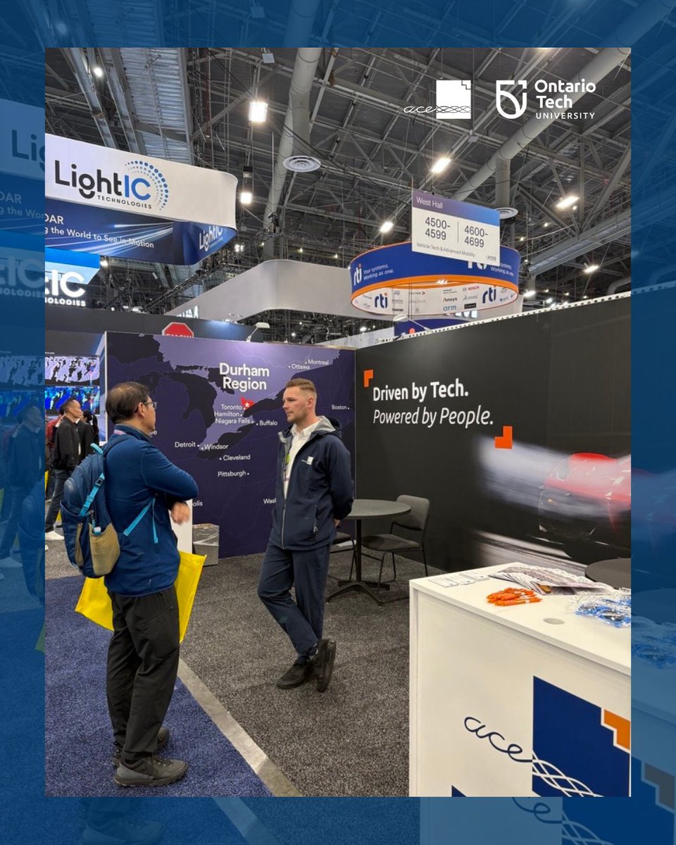 ACE_WindTunnel's tweet photo. From Tuesday, Jan. 6 to Friday, Jan. 9, ACE had an exciting opportunity to connect with industry leaders driving the future of the automotive and mobility sectors at the Consumer Electronics Show (CES). A special thank-you to Invest Durham for making this opportunity possible. https://t.co/MUKqVvcOZp