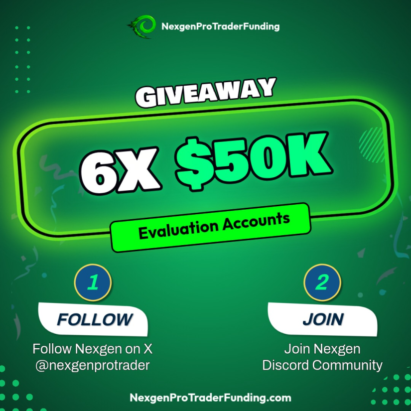 Qcrypt0's tweet image. 🎁 300,000$ Giveaway 🎁

6 x $50k evaluation account giveaway🤯

You must complete the task  to be eligible
To enter:
🔰Follow
@nexgenprotrader and @Qcrypt0
✅Tag 3 Trader Friends
✅ Like and Repost
✅ Join discord:
discord.gg/nexgen-softwar…

⌛️Winner Announcement in 72 Hours