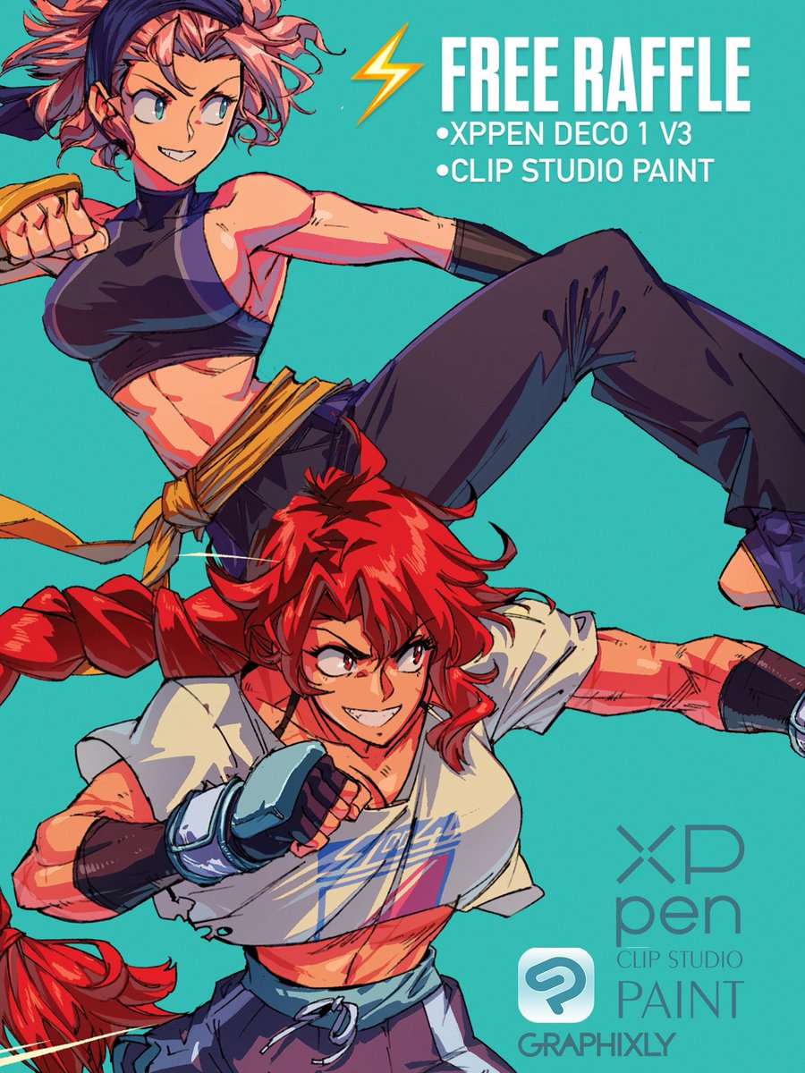 HOSTING A RAFFLE FOR THE NEW YEAR!
Giving away an XPPen Deco 1 V3 and annual subscriptions to Clip Studio Paint courtesy of <a href="/xppenusa/">XPPen USA</a> and <a href="/graphixly/">Graphixly</a> !

WINNERS CHOSEN AT RANDOM TOMORROW!
FRIDAY 3:14pm PST

All you have to do is follow me, XPPen, and Graphixly who are tagged on