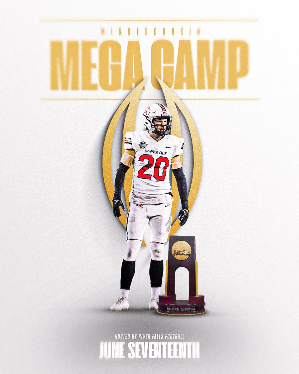 SAVE THE DATE!...Minnesconsin Mega Camp will be held on JUNE 17 at the site of the NATIONAL CHAMPIONS! Details and Registration Info coming soon!