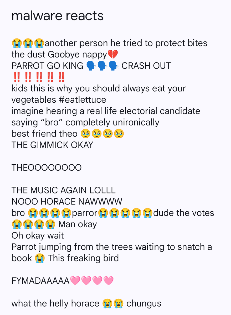 A_Malware_'s tweet photo. // uu spoilers
stupid chungi yelling #goobye https://t.co/kr7TO7ztoJ