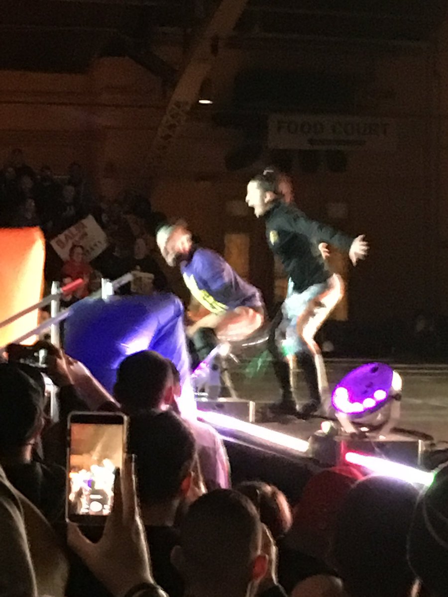 IceKnight's tweet image. Fun 2016 memory from February 20, 2016 I attended a NXT show at The Armory in Albany New York.  @itsBayleyWWE and @FinnBalor .  (picture quality is not the best)
