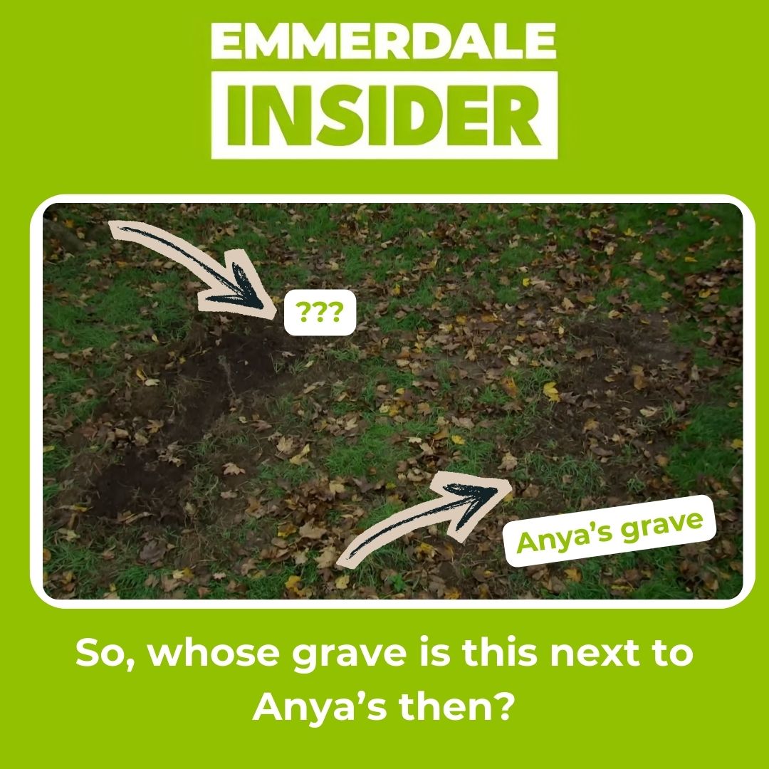EmmerdaleInside's tweet photo. Something tells us Moira hasn't been planting wildflower seeds here... #Emmerdale https://t.co/MjbUAH78q4