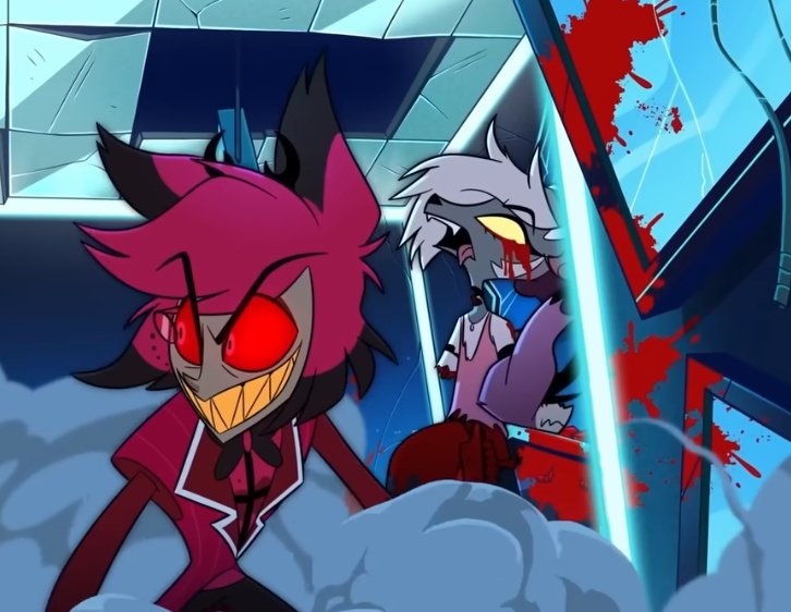 Thinking about how Alastor got thrown back so hard by Vox that it literally killed someone on impact