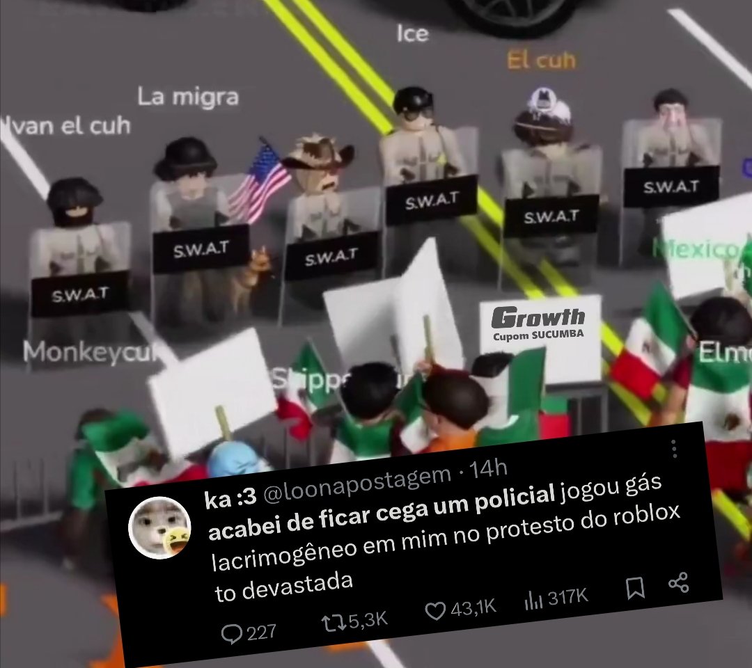 SucumbaGames's tweet photo. 🚨 Denúncia de brutalidade policial no Roblox https://t.co/mQnjYdDEaS
