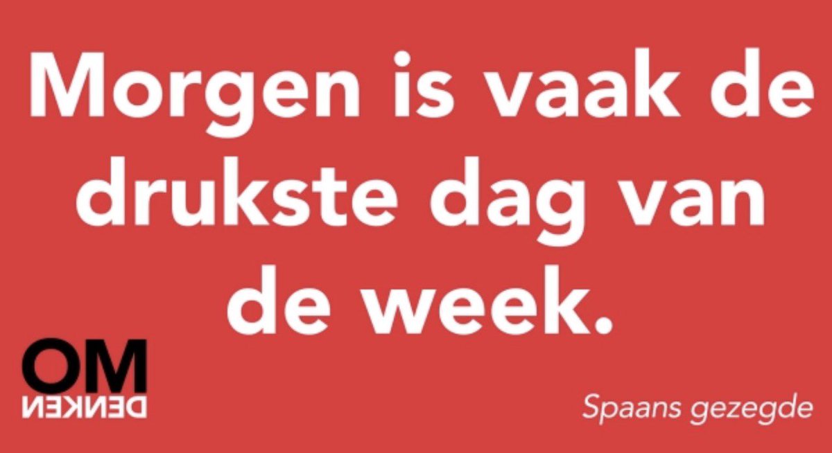 Na de week tot nu hou ik m’n hart vast voor de werkdag van morgen! 🤦‍♀️