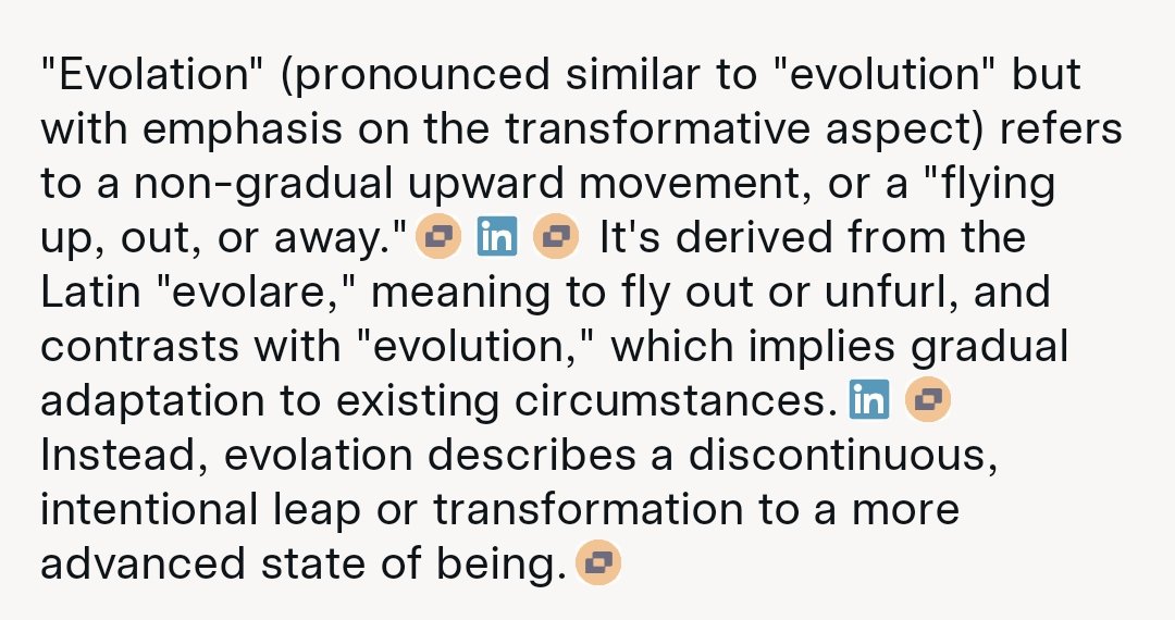 NotUGST's tweet image. &amp;gt;on the left is another beast from the sea motif
&amp;gt;the word in the box is actually Evolation

Evolation: means to fly up, or out.