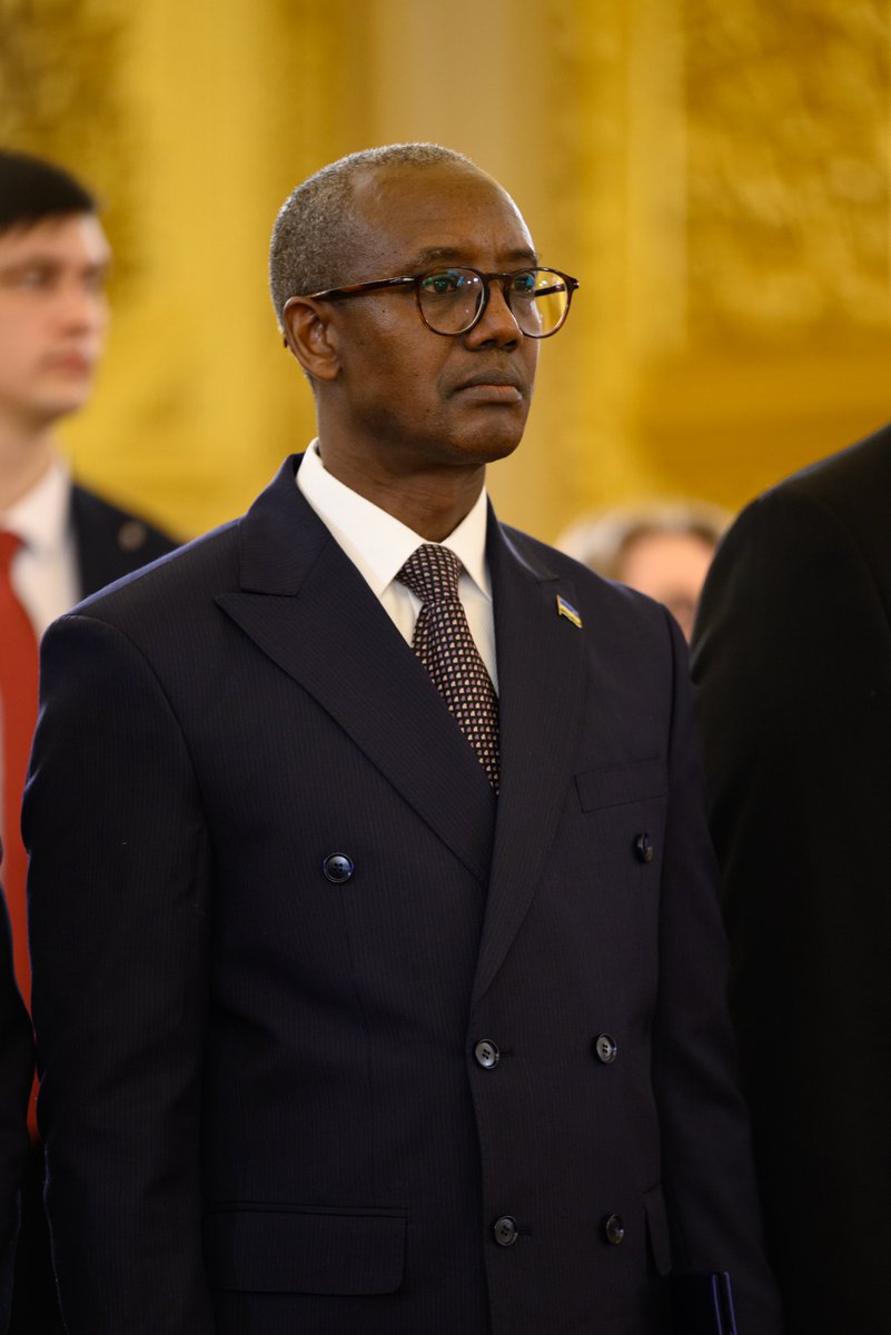 RwandainRussia's tweet photo. Today on 15 Jan 2026 at the Grand Kremlin Palace, Ambassador Major General Joseph Nzabamwita (@joenzabamwita) presented his Letters of Credence to His Excellency President Vladimir Putin, accrediting him as Ambassador Extraordinary and Plenipotentiary of the Republic of Rwanda 🇷🇼 to the Russian Federation 🇷🇺