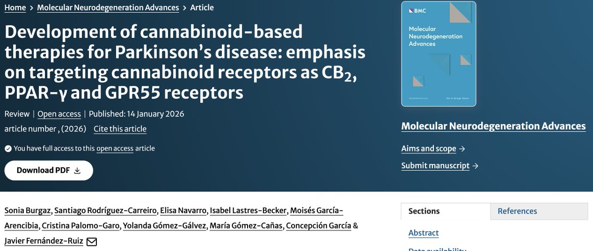 Molecular Neurodegeneration Advances tweet media