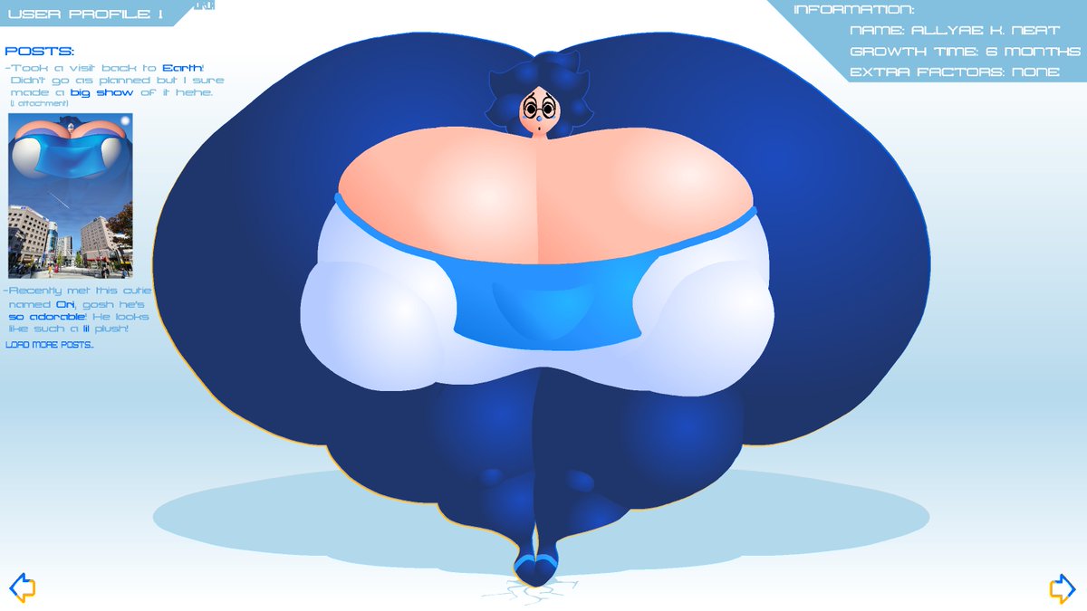 Presenting: SARA, short for Saturnara's Attractive Replica Adult!
She's the mascot of an online social media and study site about the sudden hyper growth of people on the planet shortly after arriving!