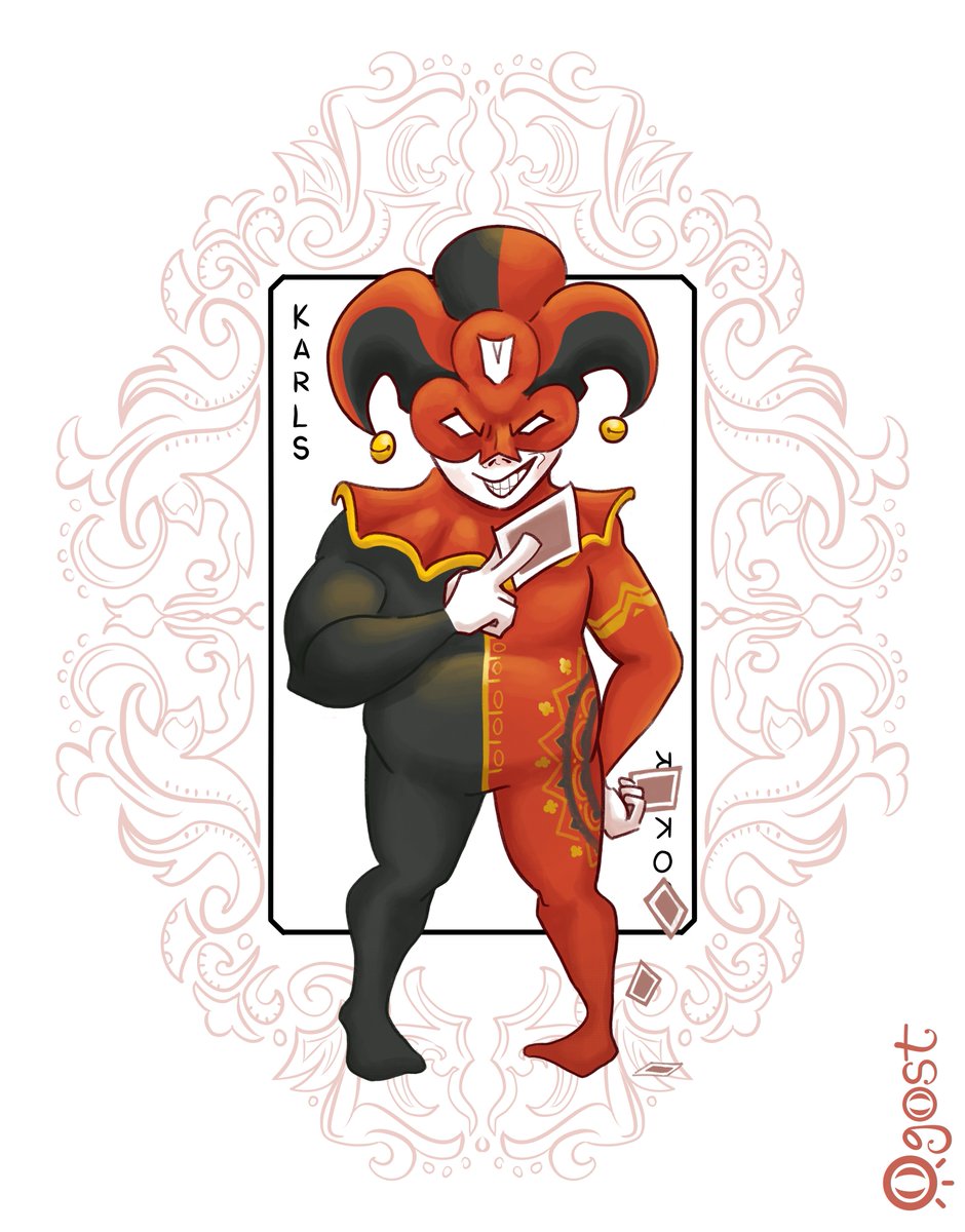 Ogostio's tweet photo. ♣️Karls: The Club Jester

#Character #Illustration #Art https://t.co/m654D0qlwA